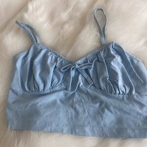 Blue Crop Top